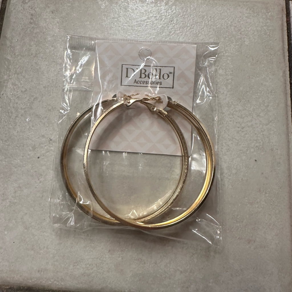 Dbello Gold Hoop Earrings 10$